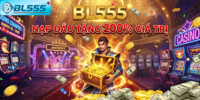 Nạp Đầu Tặng 200% Giá Trị Chương trình nạp đầu tặng 200% BL555 chính thức